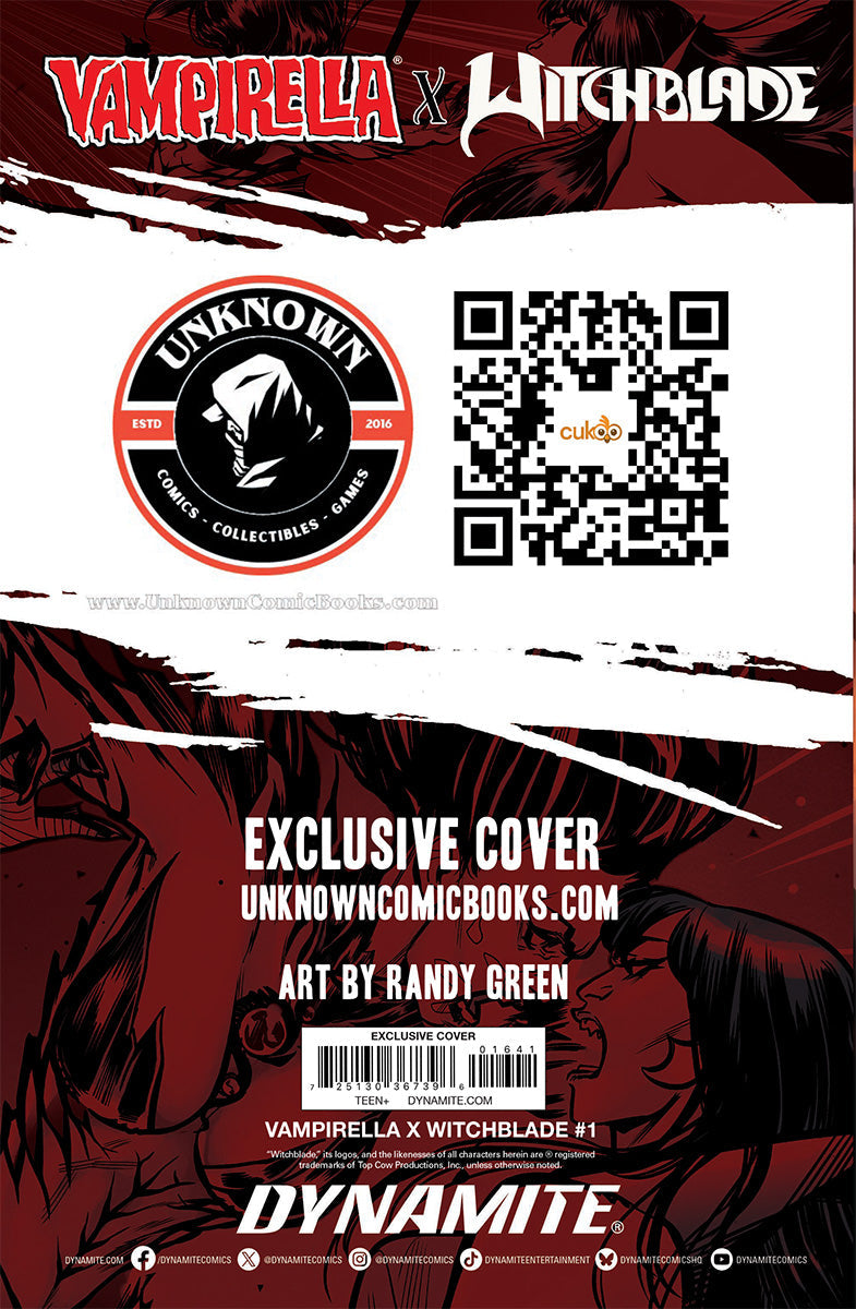 VAMPIRELLA X WITCHBLADE SPECIAL #1 RANDY GREEN EXCLUSIVE VAR
