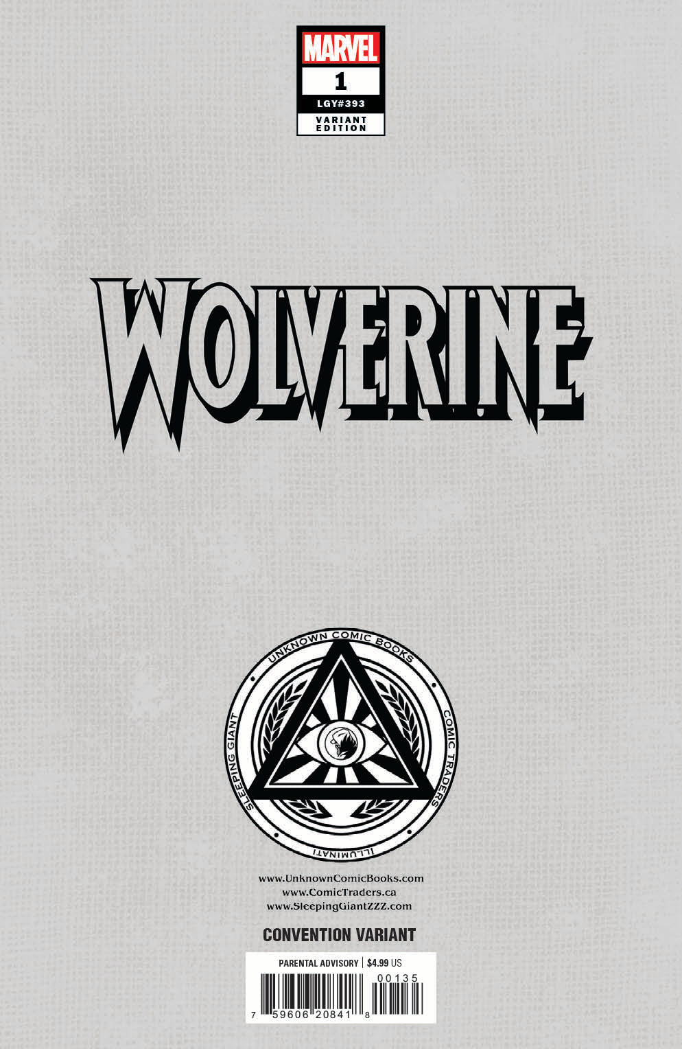 Wolverine #1 Unknown Comics Dell’Otto Exclusive Virgin Convention NYCC 2024 Var