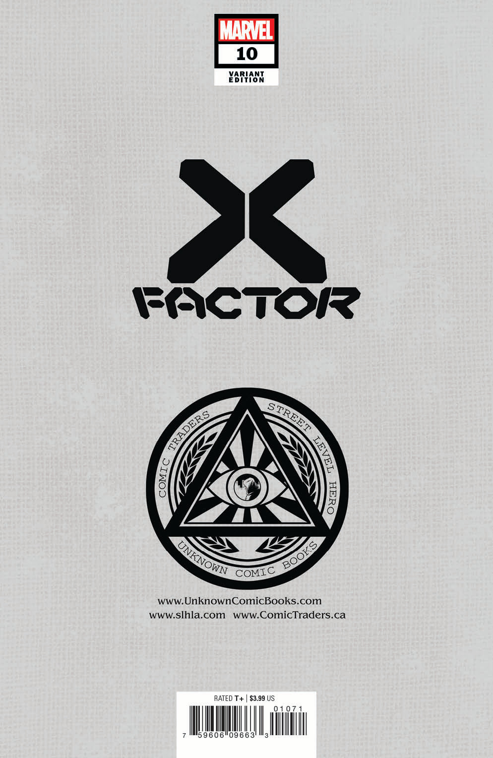 X-Factor #10 Unknown Comics Creees Exclusive Spoiler Virgin Var Gala