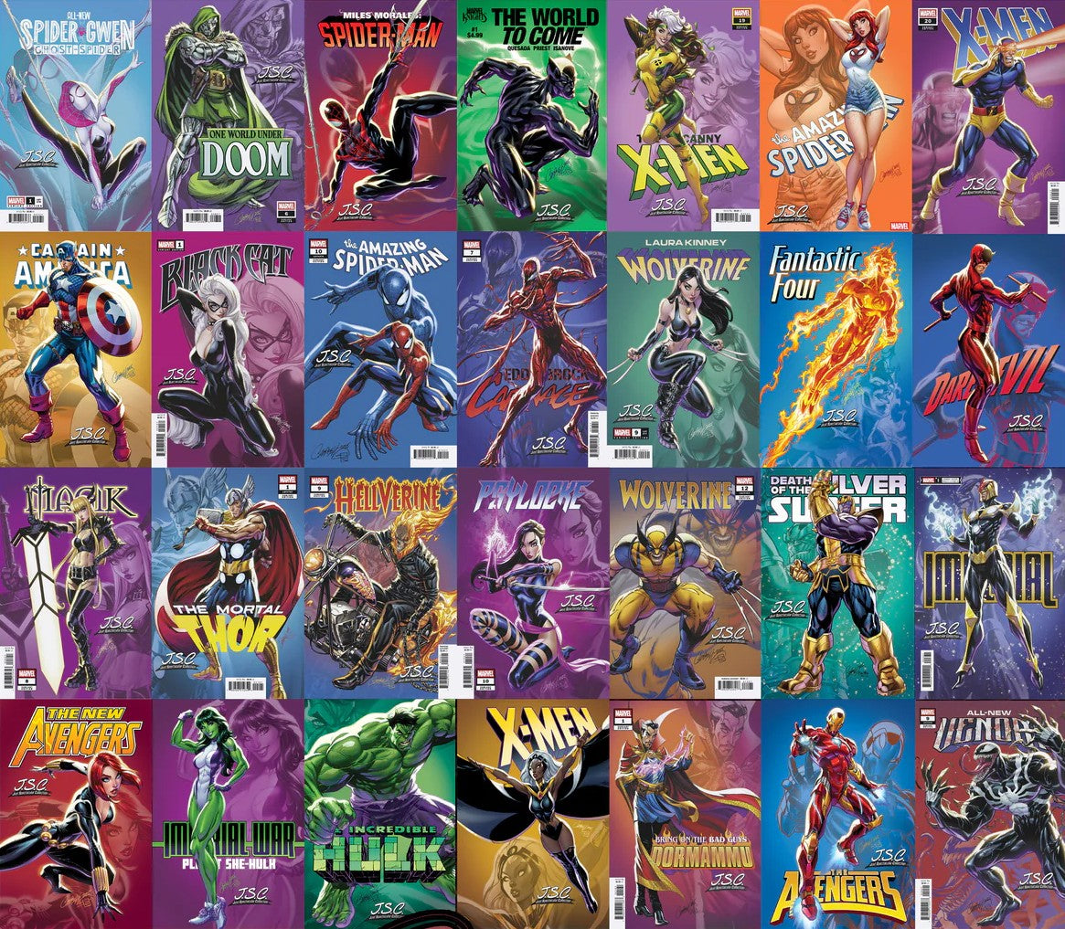 J Scott Campbell Just Spectacular Collection Cover Set of 28