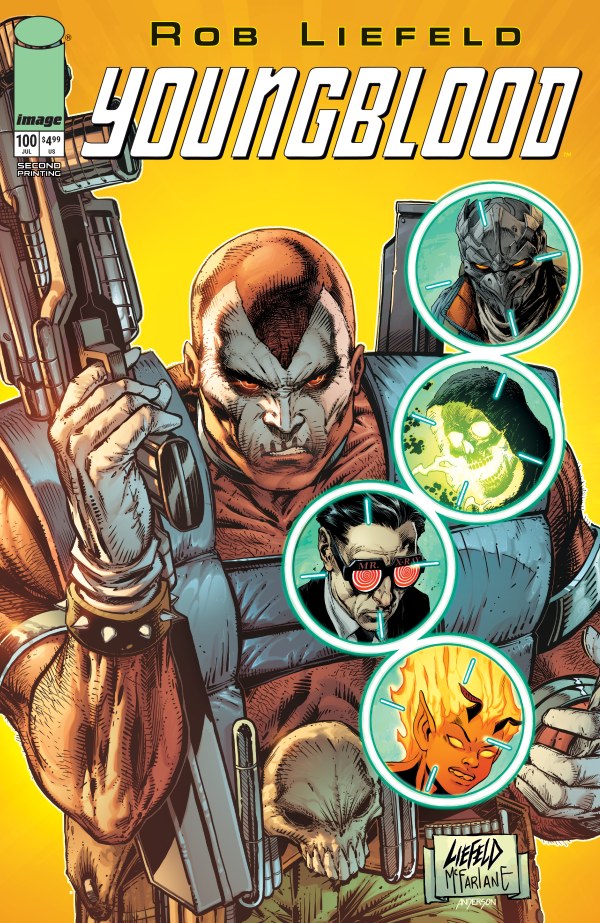 Youngblood #100 2nd Print Rob Liefield Ghost Machine