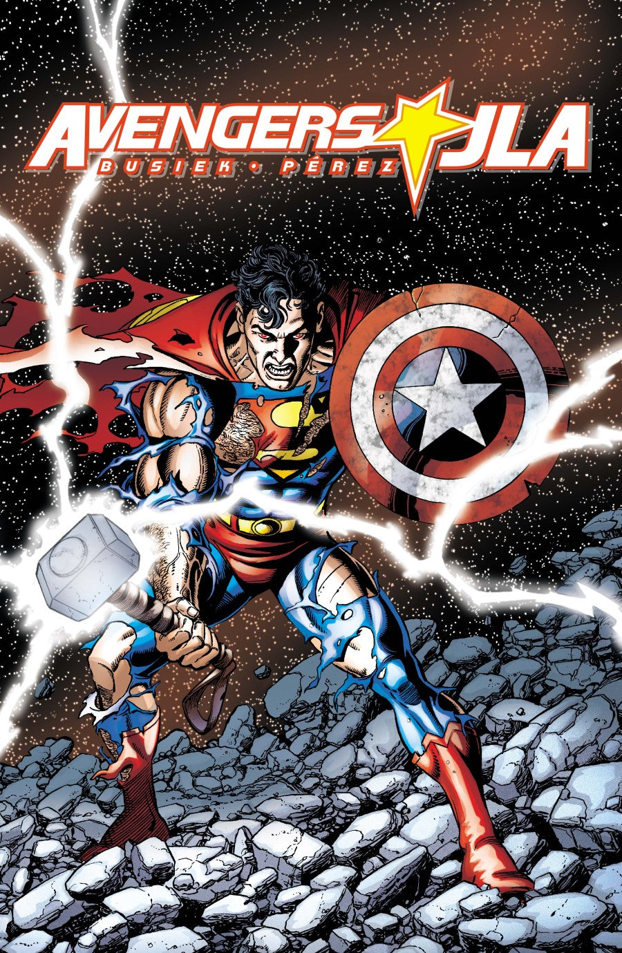 Avengers JLA #4 Facsimile Cover D George Perez Wraparound FOIL