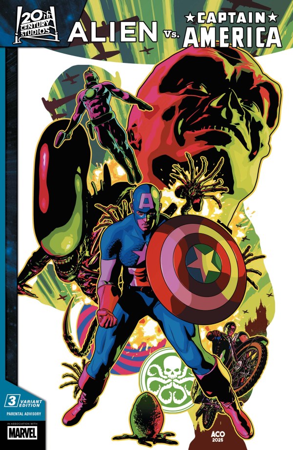 Alien vs. Captain America #3 Aco