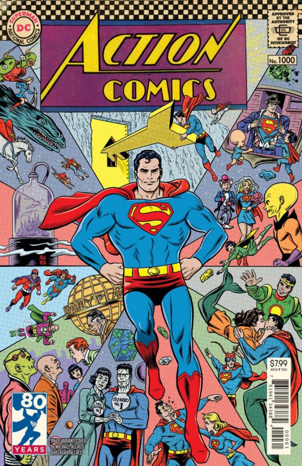 Action Comics #1000 Michael Allred 1960s