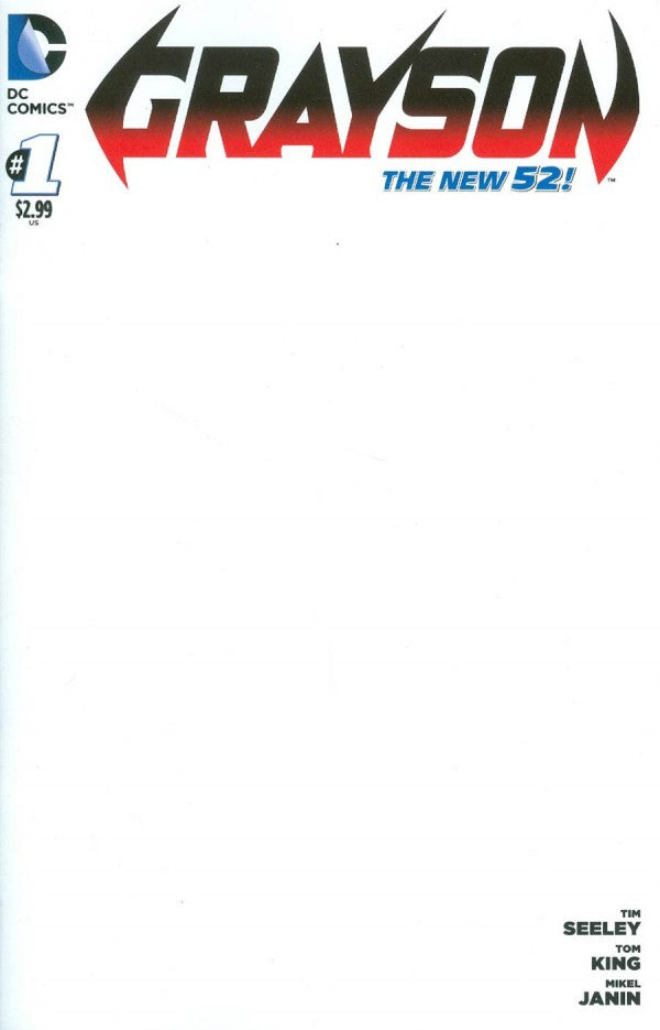 Grayson #1 Blank Variant (07/09/14) Nightwing