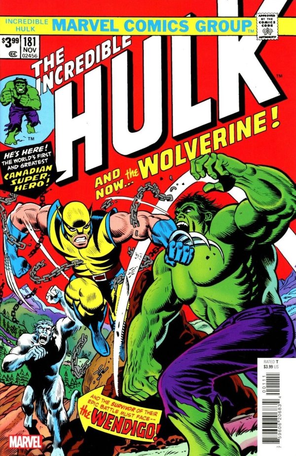 Incredible Hulk #181 Facsimile Edition 2023