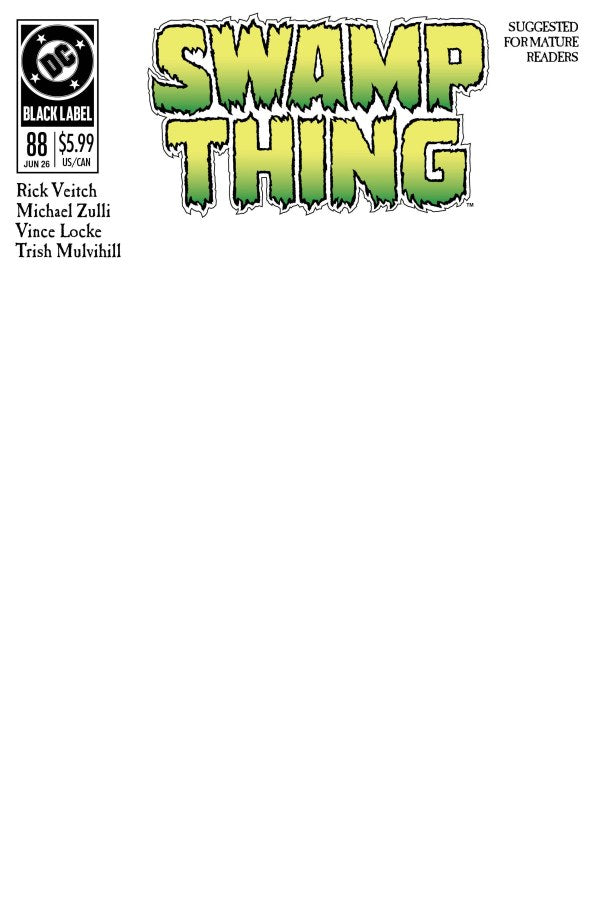 Swamp Thing 1989 #1 (Of 4) Cover C Blank