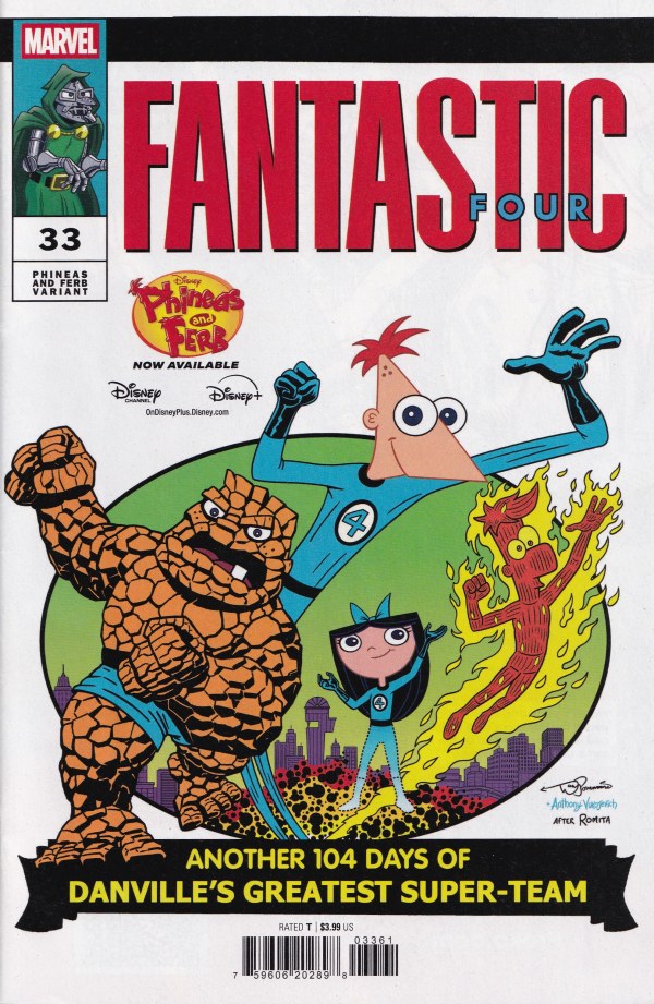 Fantastic Four #1 31 32 33 Disney Lot of 5 Phineas and Ferb