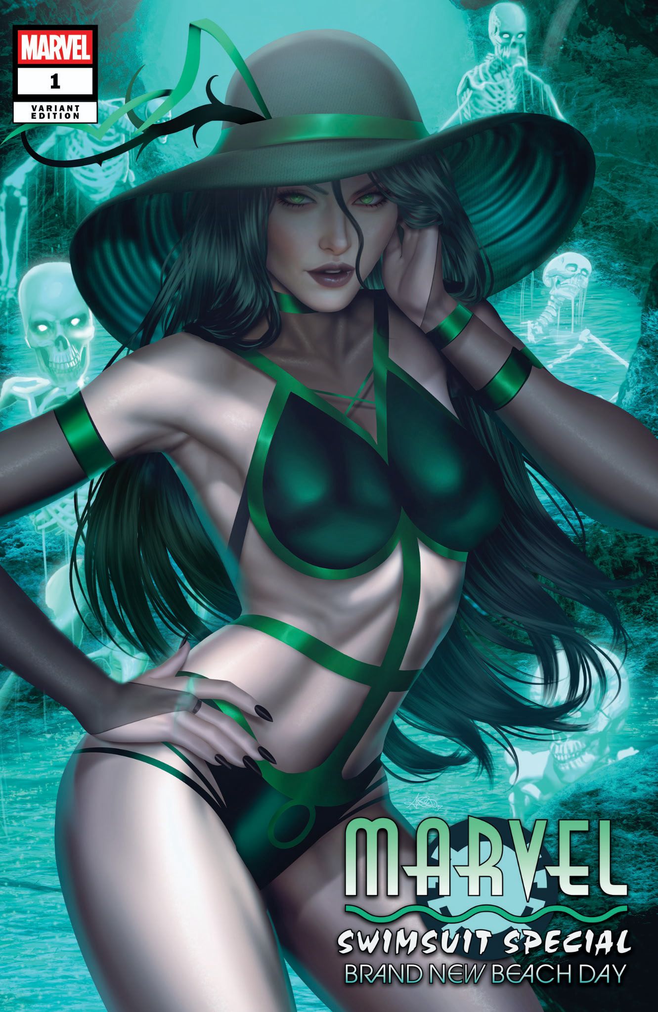 MARVEL SWIMSUIT SPECIAL: BRAND NEW BEACH DAY #1 ARIEL DIAZ EXCLUSIVE VAR