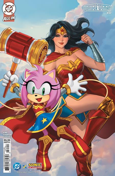 Wonder Woman #33 Cover E Lesley Leirix Li DC X Sonic