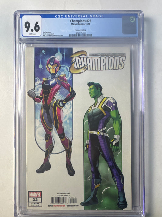 Champions #22 Libranda 2nd Print HTF 1st Brawn & Ironheart Armor CGC 9.6