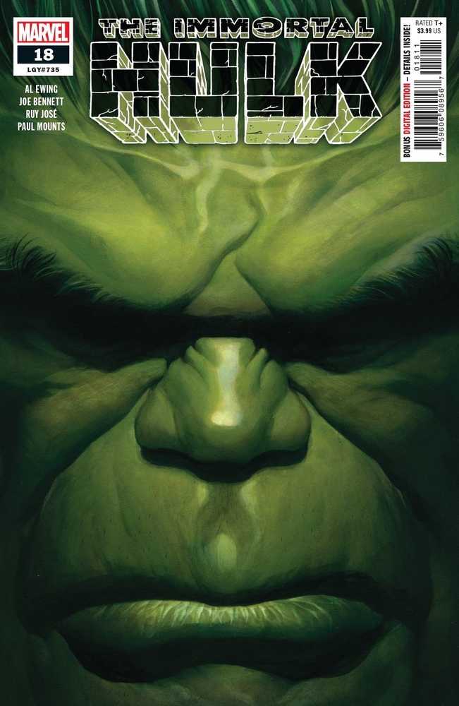 Immortal Hulk #18 Alex Ross Main (05/29/19)
