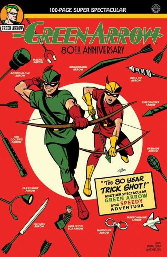 Green Arrow 80th Anniversary 100-Page Super#1 Michael Cho 1940s Variant