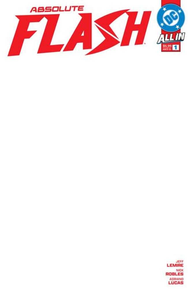 Absolute Flash #1 Cover H Blank