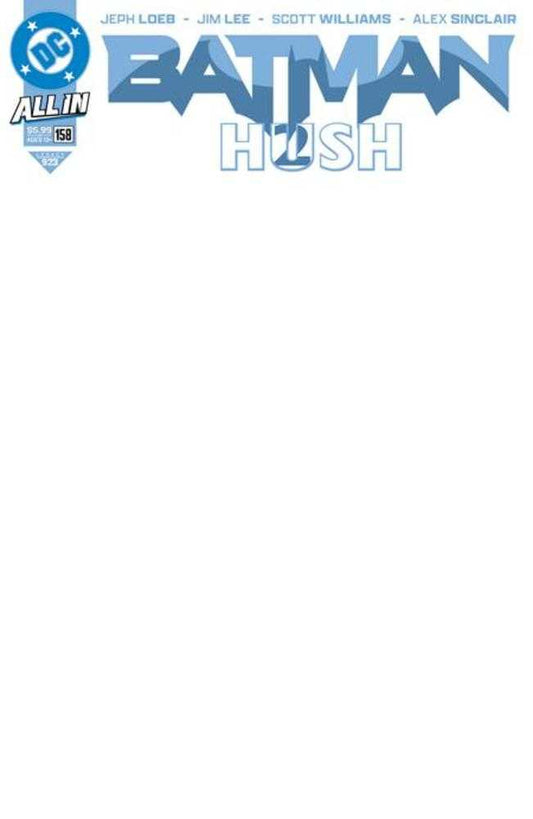 Batman (2025) #158 Cover H Blank Variant