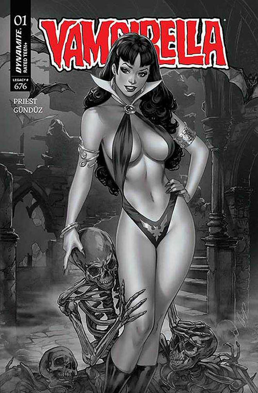 Vampirella (2025) #1 Cover ZD [1:7] Chatzoudis B&W