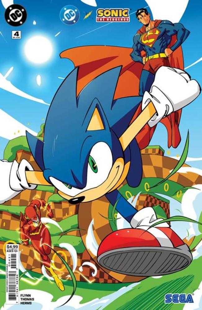 DC X Sonic The Hedgehog #4 (Of 5) Cover B Daniele Di Nicuolo
