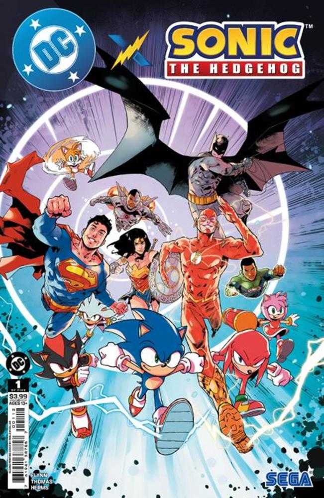 DC X Sonic The Hedgehog #1 (Of 5) 2nd Print Cover A Pablo M Collar