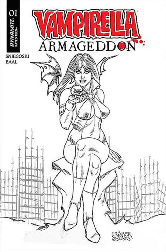 Vampirella Armageddon #1 Cover O [1:10] Linsner B&W