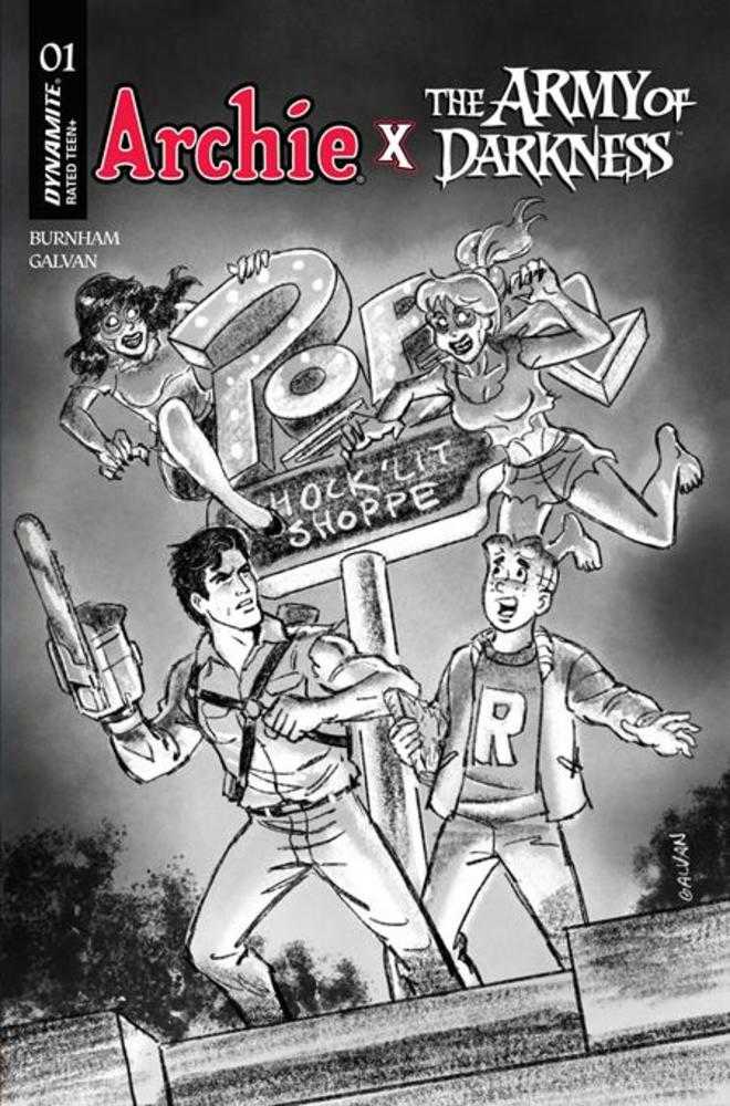Archie X Army Of Darkness #1 [1:10] Bill Galvan B&W (PRESALE 02/04/26)
