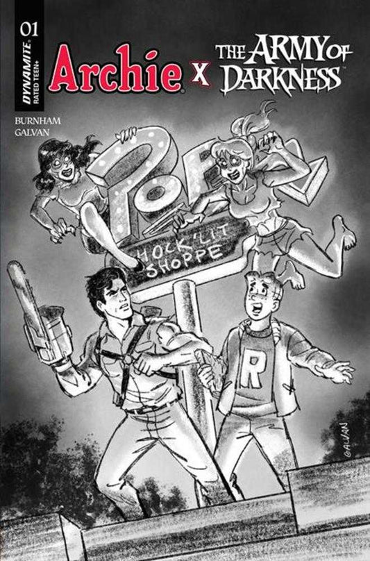Archie X Army Of Darkness #1 [1:10] Bill Galvan B&W (PRESALE 02/04/26)