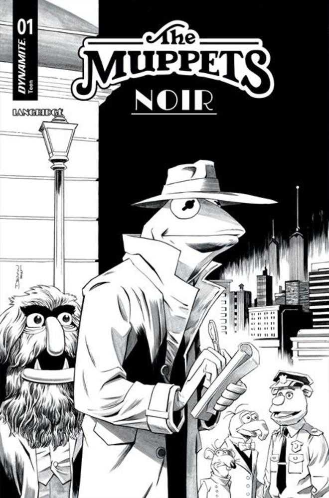Muppets Noir #1 Cover F [1:10] Declan Shalvey B&W (PRESALE 02/18/26)