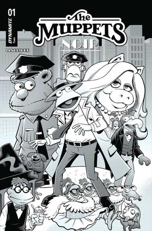 Muppets Noir #1 Cover F [1:15] Declan Shalvey B&W (PRESALE 02/18/26)