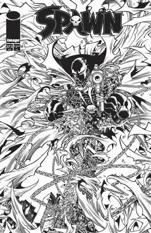 Spawn #375 Cover B Harvey Tolibao B&W Variant