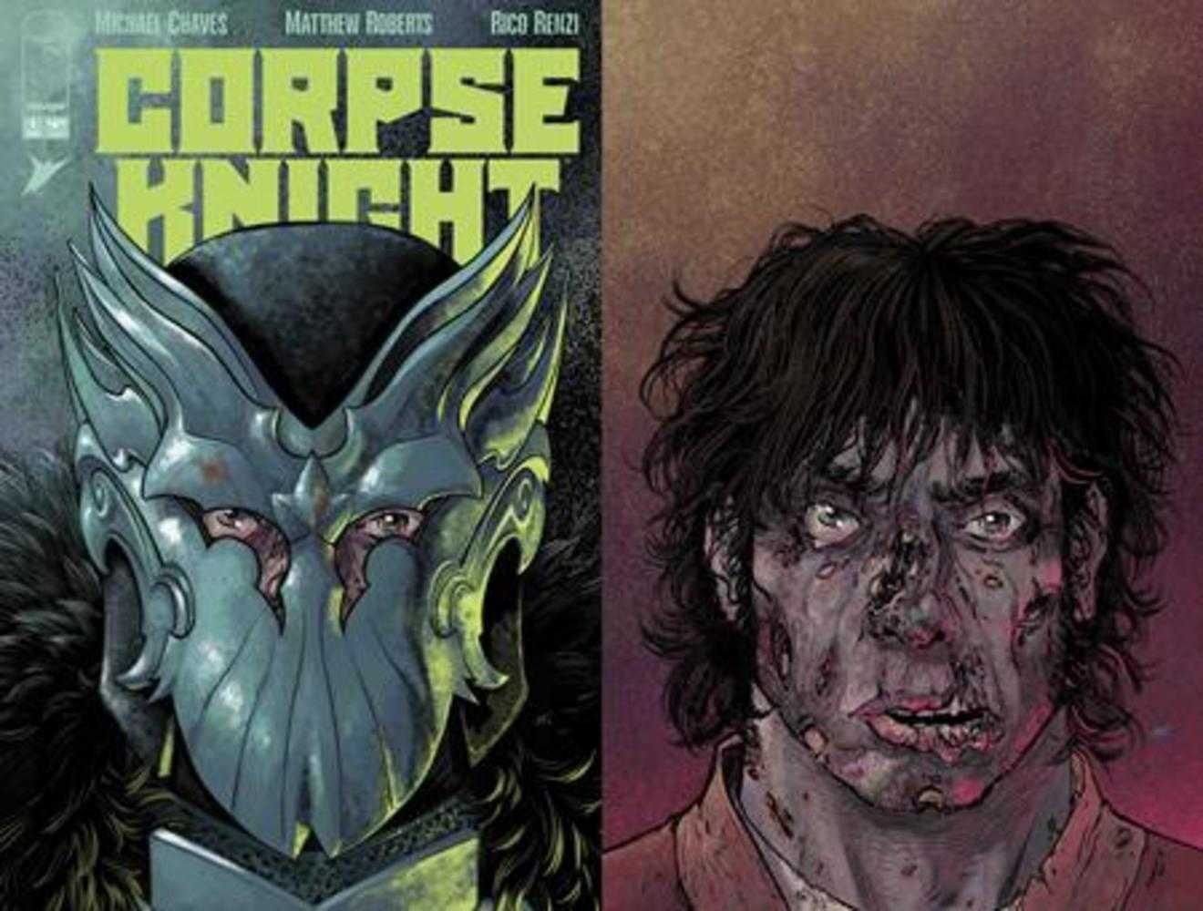 Corpse Knight #1 Cover G Matthew Roberts Die Cut Helmet