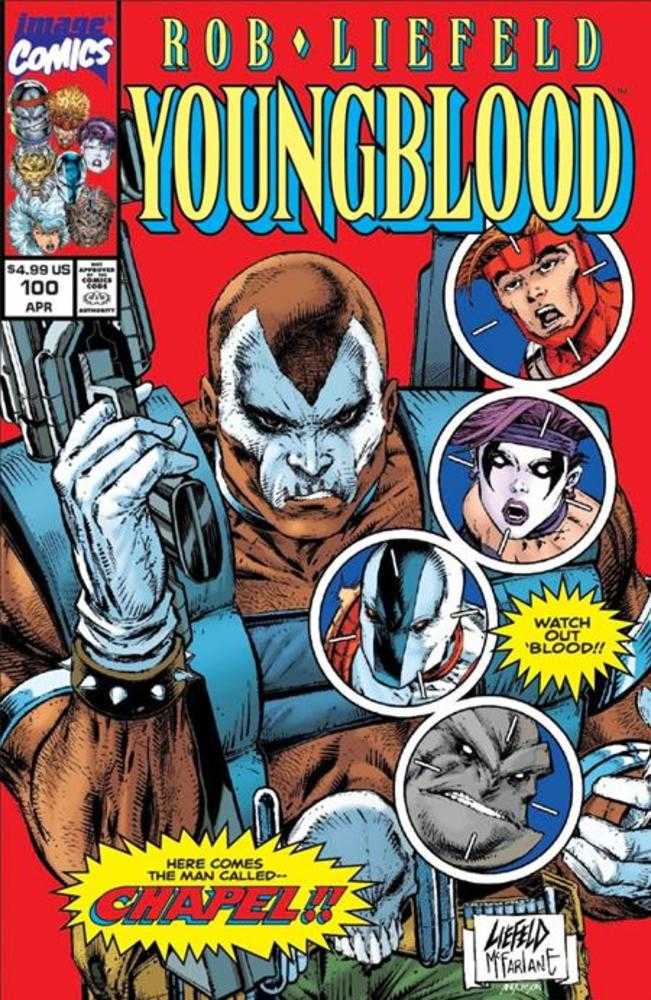 Youngblood #100 Cover G Rob Liefeld & Todd McFarlane Retro