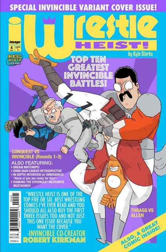 Wrestle Heist #4 (Of 5) Cover B Kyle Starks Invincible Team Up