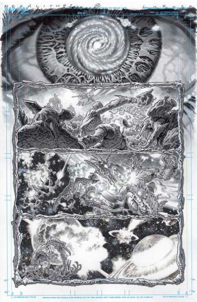 Olympus Saga Megalith #1 Cover Za Lewis Larosa Original Art 24 Variant