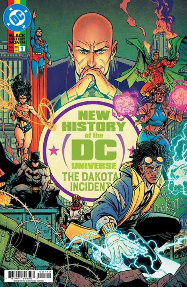 New History Of The DC Universe The Dakota Incident #1 2nd Print Diego Olortegui