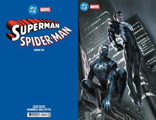 DC Marvel Superman Spider-Man #1 2nd Print Gabriele Dell'otto FOIL