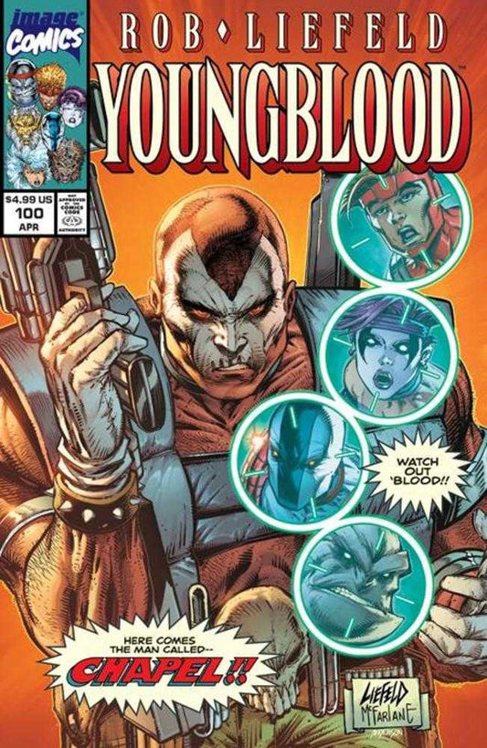 Youngblood #100 Cover N Rob Liefeld & Todd McFarlane Homage