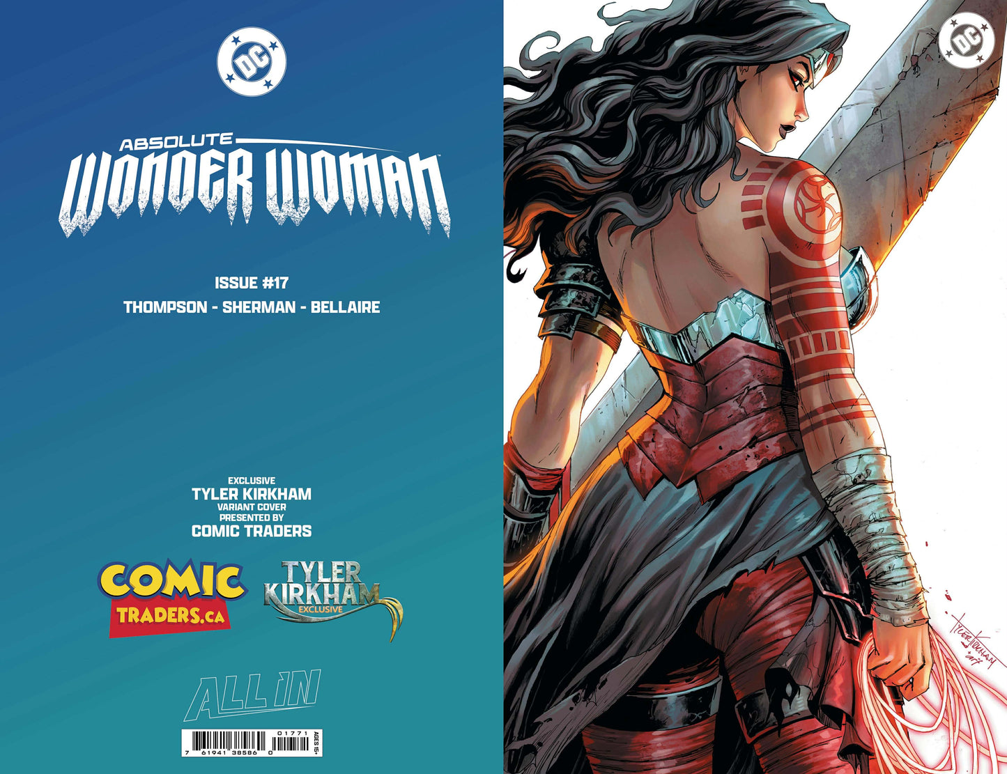 [FOIL] ABSOLUTE WONDER WOMAN #17 TYLER KIRKHAM EXCLUSIVE VIRGIN VAR