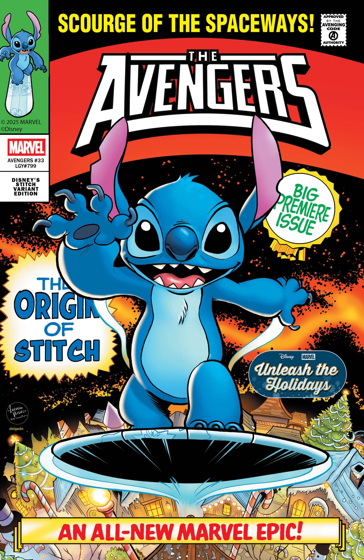 Avengers #33 Luciano Vecchio Disney Stitch