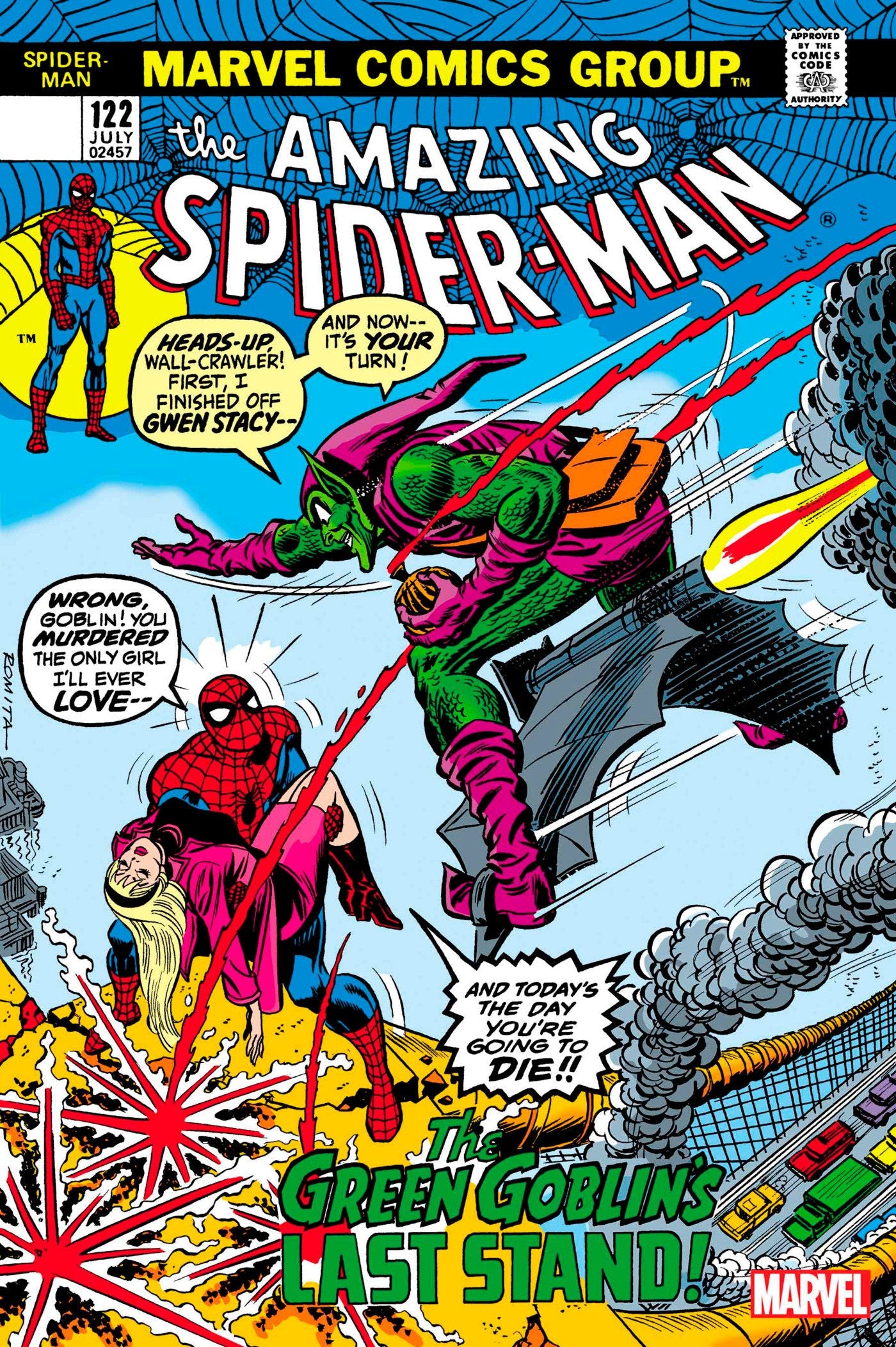 [Foil] Amazing Spider-Man #122 Facsimile Edition Unknown Comics John Romita Exclusive Var
