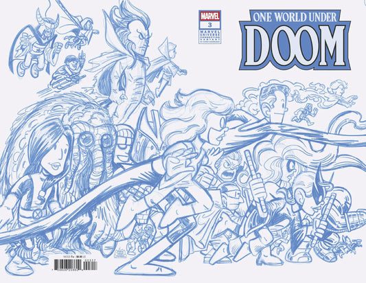 One World Under Doom #3 [1:50] Chris Giarrusso Connecting Line Sketch