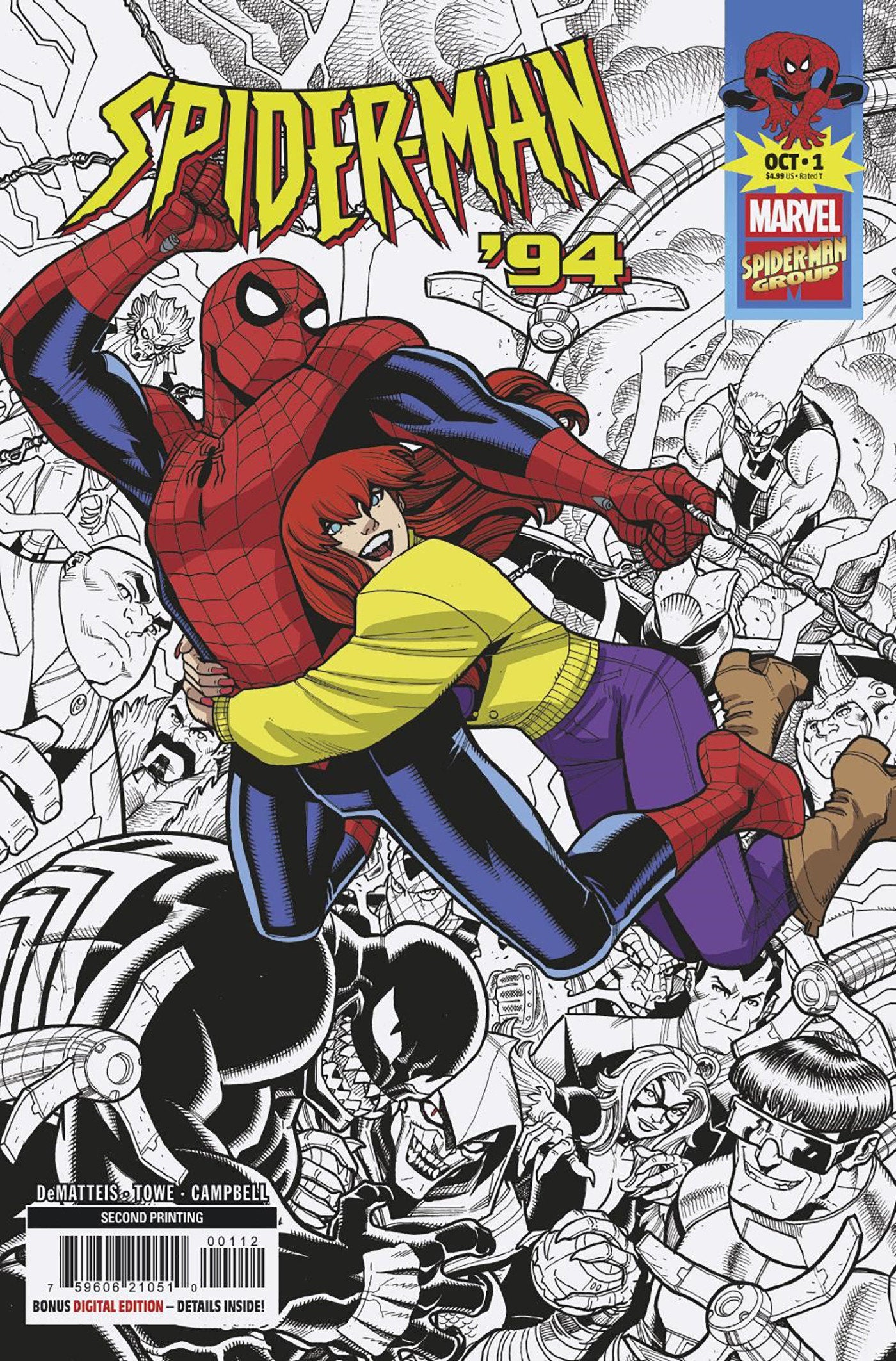 Spider Man '94 #1 Nick Bradshaw 2nd Printing