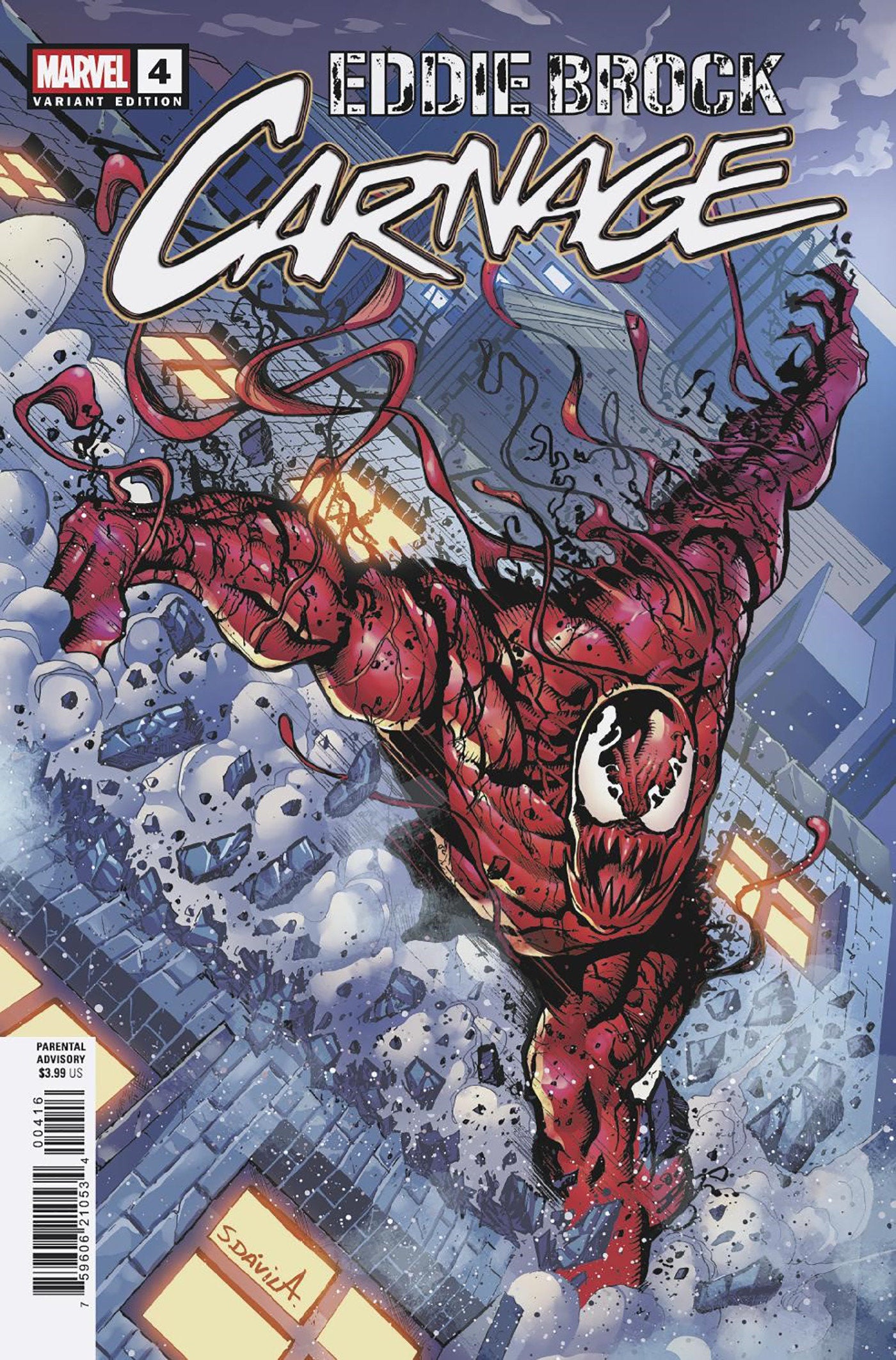 Eddie Brock: Carnage #4 Sergio Davila [1:25] Variant
