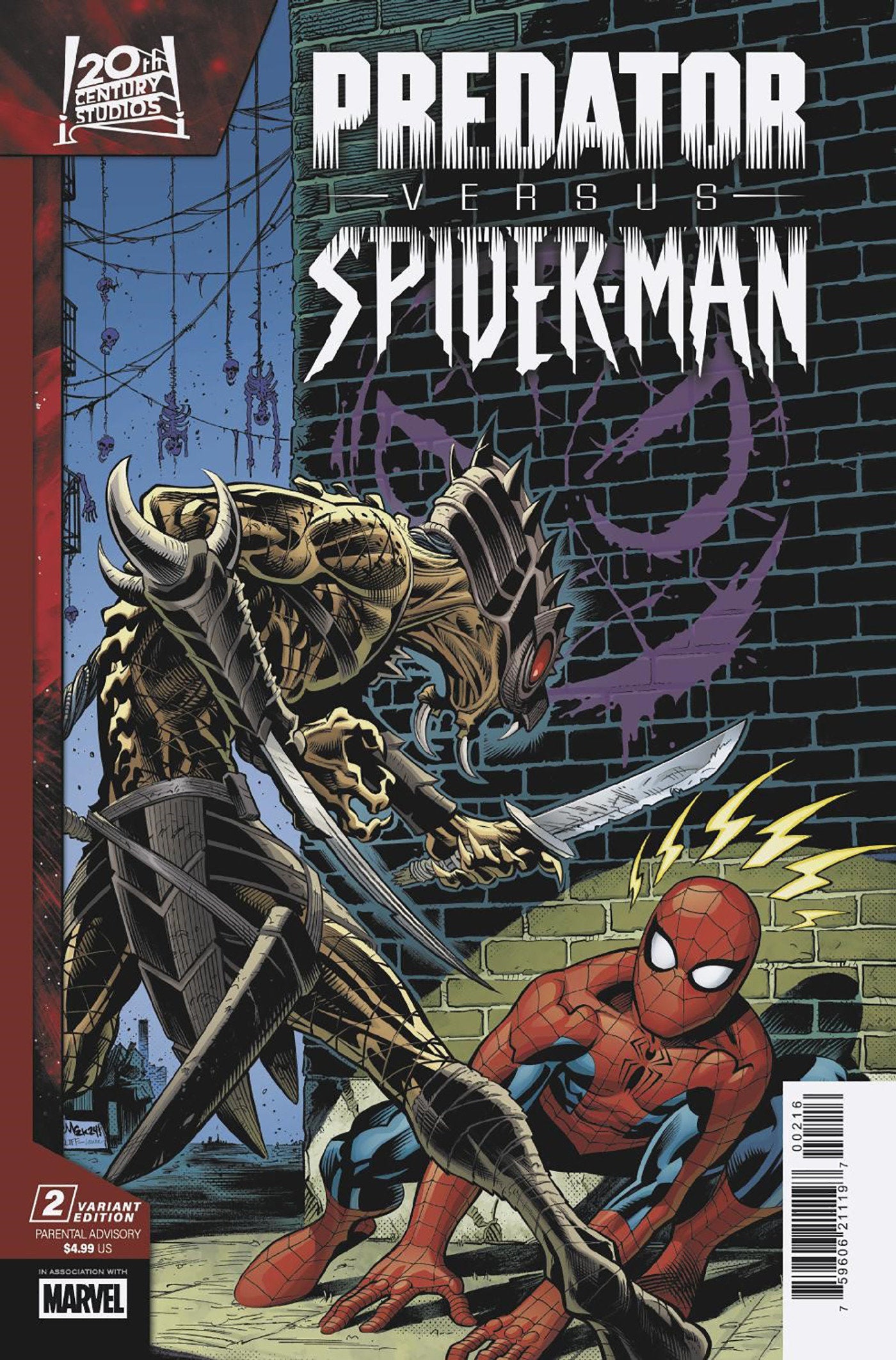 Predator vs. Spider-Man #2 Edition Mcguinness [1:25] Variant