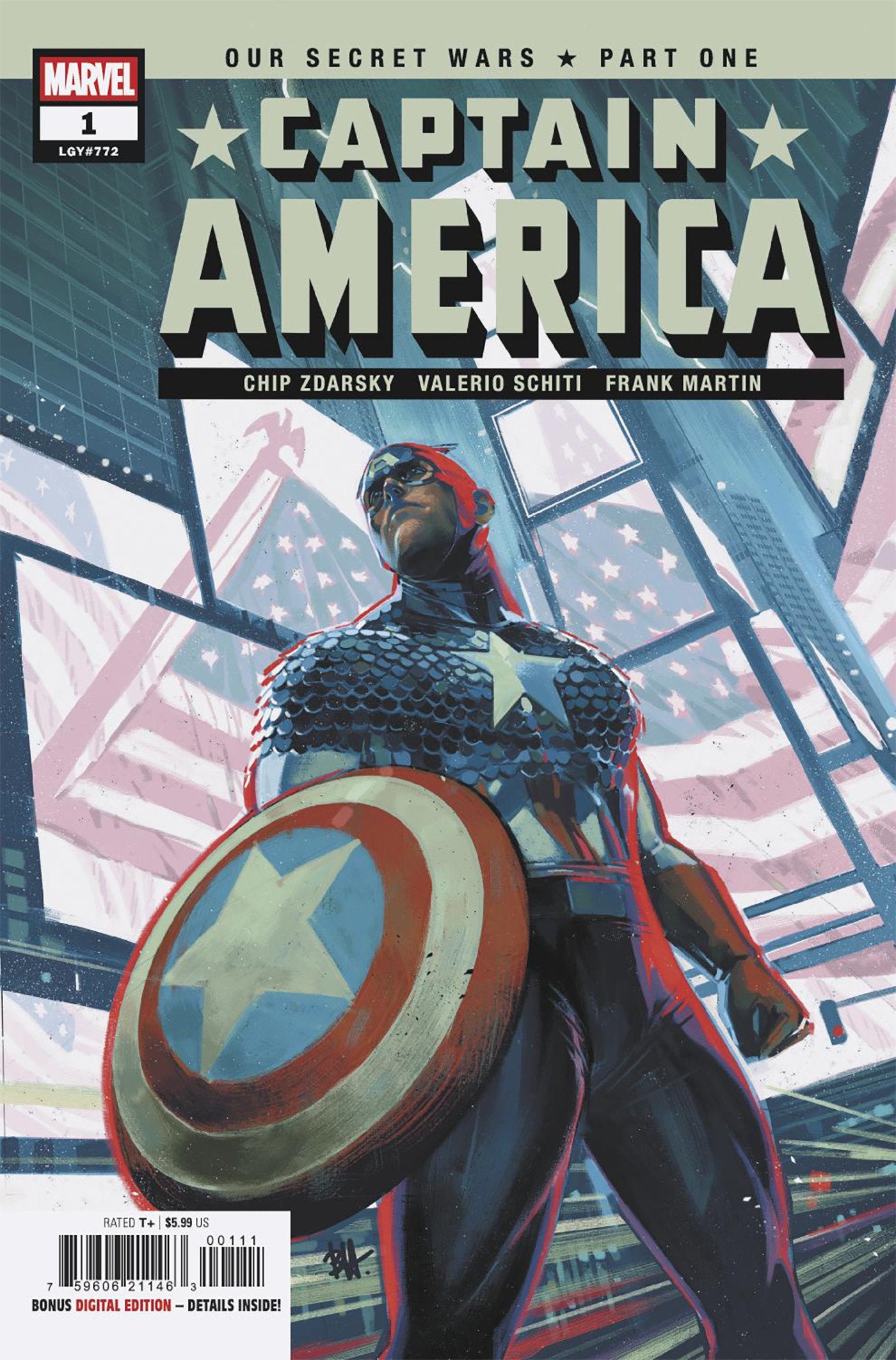 Captain America #1 Ben Harvey Main Cover (07/02/25)