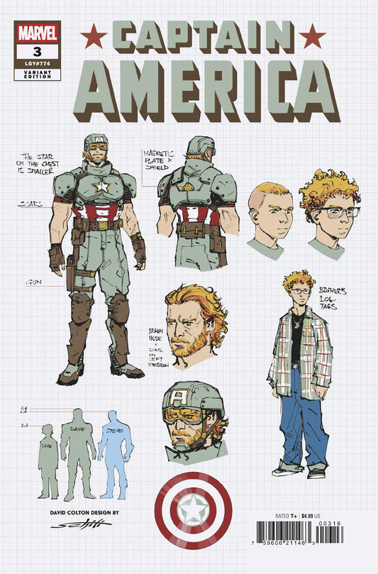 Captain America #3 Valerio Schiti [1:10] Design