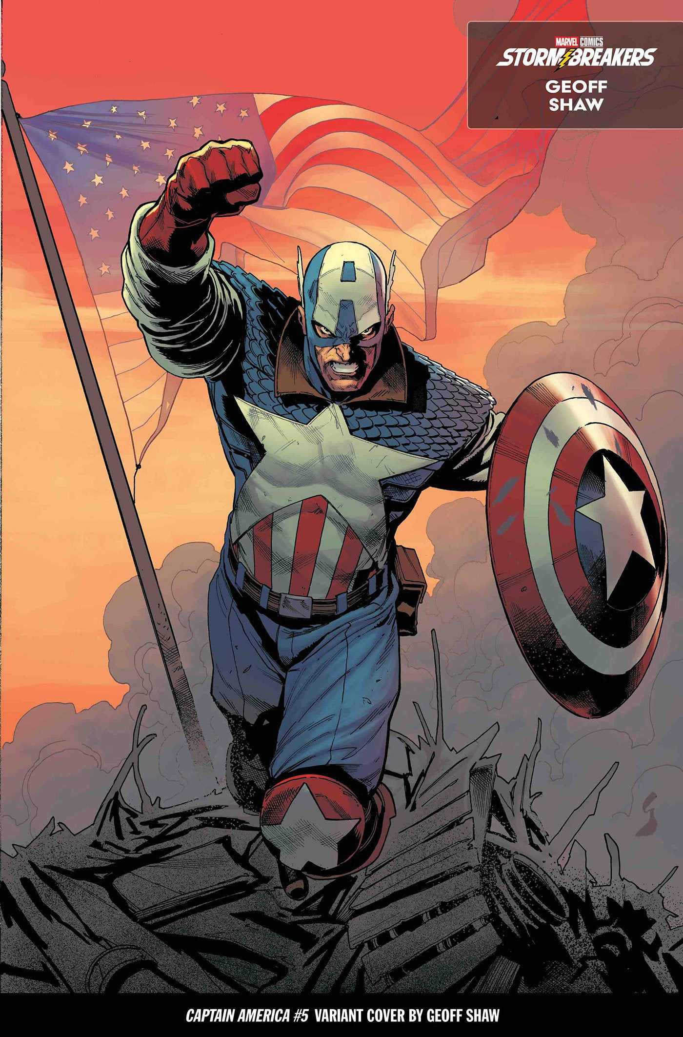 Captain America #5 Geoff Shaw From The Chaos A Costume