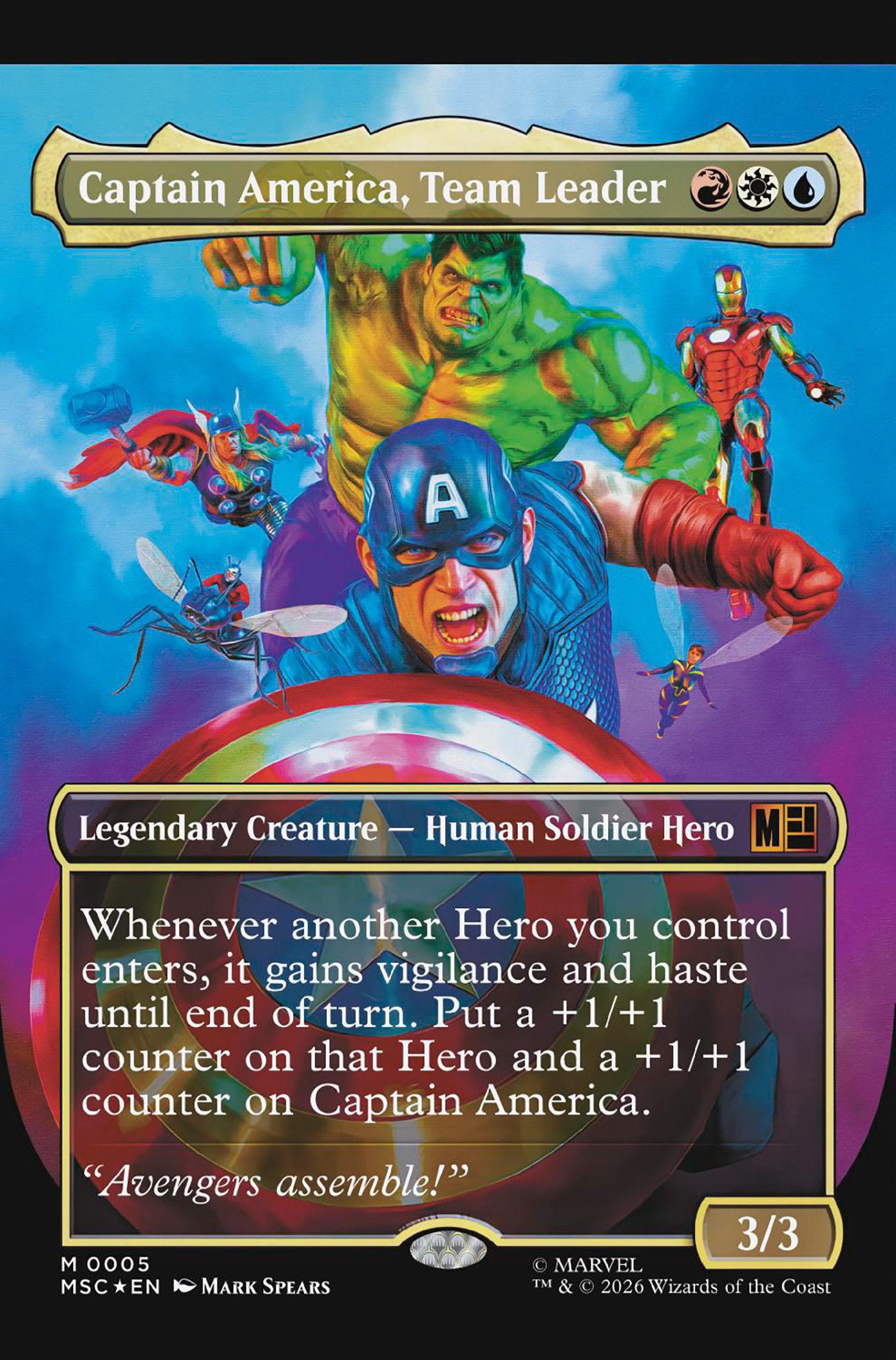 Captain America #12 Mark Spears Magic: The Gathering Variant