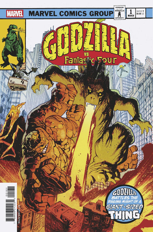 Godzilla vs. Fantastic Four #1 James Harren King Of Monsters Homage (03/26/25)