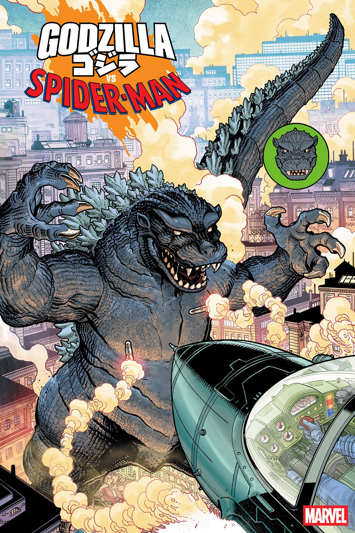 Godzilla vs. Spider-Man #1 Nick Bradshaw Monster Homage