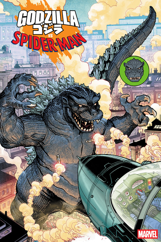 Godzilla vs. Spider-Man #1 Nick Bradshaw Monster Homage
