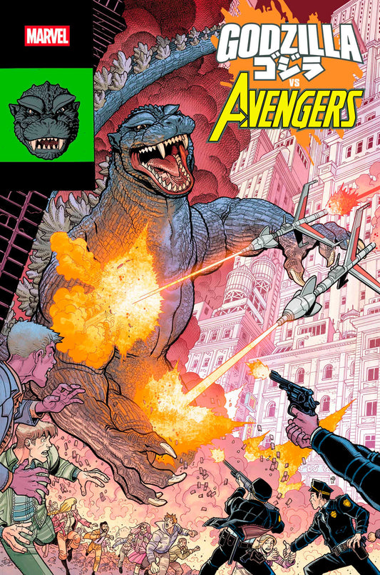 Godzilla vs. Avengers #1 Nick Bradshaw Monster Homage
